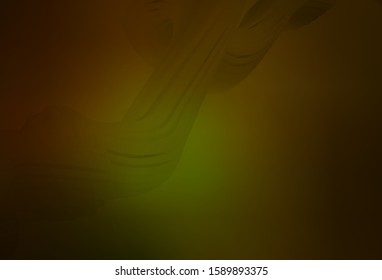 Dark Green, Yellow vector glossy abstract layout. Colorful abstract illustration with gradient. Smart design for your work.
