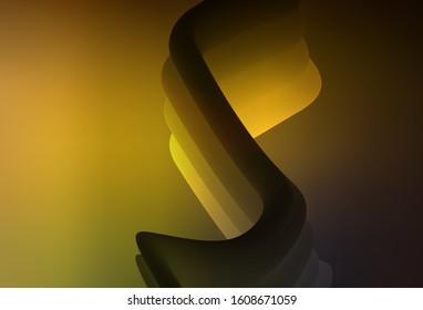 Dark Green, Yellow vector glossy abstract layout. Colorful illustration in abstract style with gradient. Background for a cell phone.