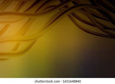 Dark Green, Yellow vector glossy abstract background. Colorful abstract illustration with gradient. Blurred design for your web site.