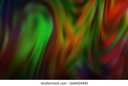 Dark Green, Yellow vector glossy abstract layout. Shining colored illustration in smart style. The best blurred design for your business.