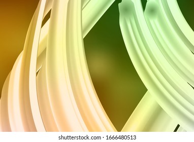 Dark Green, Yellow vector glossy abstract layout. Abstract colorful illustration with gradient. New style design for your brand book.