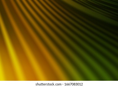 Color verde oscuro, amarillo vectorial brillante fondo abstracto. Una elegante ilustración brillante con gradiente. Fondo para un teléfono móvil.