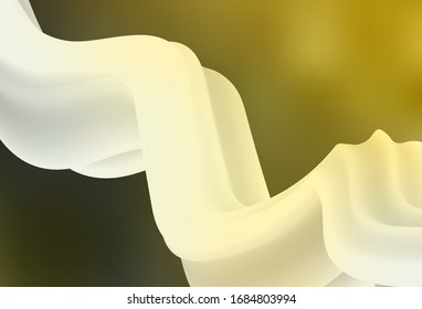 Color verde oscuro, amarillo vectorial brillante fondo abstracto. Nueva ilustración de color en estilo borroso con degradado. Nuevo diseño de estilo para su libro de marca.
