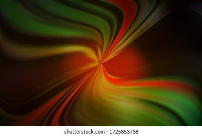 Dark Green, Yellow vector glossy abstract layout. A completely new colored illustration in blur style. Background for a cell phone.