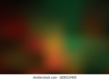 Dark Green, Yellow vector glossy abstract background. Modern abstract illustration with gradient. The best blurred design for your business.