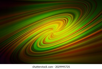 Dark Green, Yellow vector glossy abstract layout. Abstract colorful illustration with gradient. Smart design for your work.