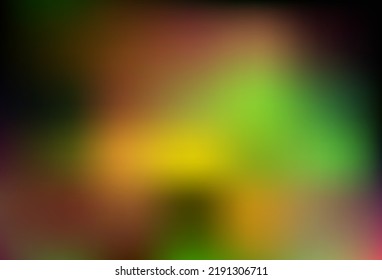 Verde oscuro, amarillo vectorial brillante fondo abstracto. Ilustración abstracta moderna con gradiente. Plantilla totalmente nueva para su diseño.