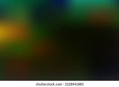 Dark Green, Yellow vector glossy bokeh pattern. Glitter abstract illustration with an elegant design. Design for your web site.