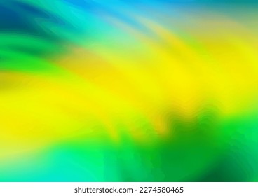 Dark Green, Yellow vector glossy bokeh pattern. Creative illustration in halftone style with gradient. Brand new design for your business.