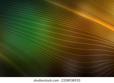 Dark Green, Yellow vector glossy abstract backdrop. New colored illustration in blur style with gradient. New style design for your brand book.