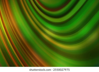 Dark Green, Yellow vector glossy abstract background. Colorful illustration in abstract style with gradient. New style for your business design.