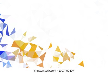 Dark Green, Yellow vector gradient triangles pattern. Creative geometric illustration in Origami style with gradient. Best triangular design for your business.