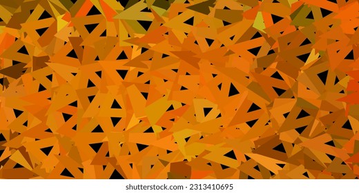 Diseño de polígono de gradiente vectorial amarillo verde oscuro. Ilustración abstracta moderna con triángulos poligonales. Tu negocio.