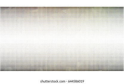 Dark Green, Yellow vector illustration which consist of circles. Dotted gradient design for your business. Creative geometric background in halftone style with colored spots.