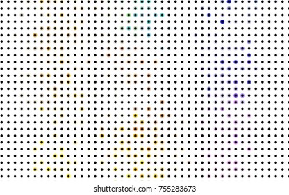 Dark Green, Yellow vector illustration which consist of circles. Dotted gradient design for your business. Creative geometric background in halftone style with colored spots.