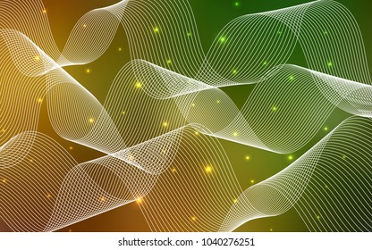Dark Green, Yellow vector layout with festival confetti. Blurred decorative design in anniversary style with confetti. The pattern can be used for birthday gifts, congratulations.