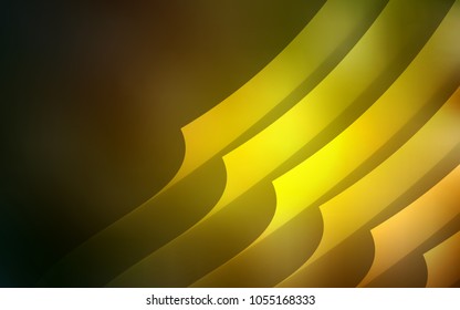 Dark Green, Yellow vector layout with flat lines. Glitter abstract illustration with colored sticks. Pattern for your busines websites.