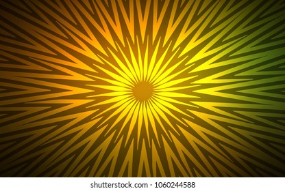 Dark Green, Yellow vector layout with flat lines. Blurred decorative design in simple style with lines. The pattern for ad, booklets, leaflets.