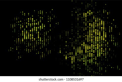 Dark Green, Yellow vector  layout with circle shapes. Glitter abstract illustration with blurred drops of rain. Completely new template for your brand book.