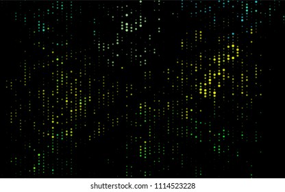 Dark Green, Yellow vector  layout with circle shapes. Illustration with set of shining colorful abstract circles. The pattern can be used for ads, leaflets of liquid.
