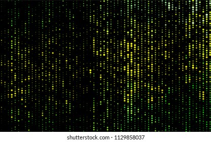 Dark Green, Yellow vector  layout with circle shapes. Abstract illustration with colored bubbles in nature style. The pattern can be used for ads, leaflets of liquid.