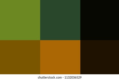 Dark Green, Yellow vector layout with set of colors. Shining palette with spectrum of colors. Pattern for easy creation of leaflets, banners, booklets.