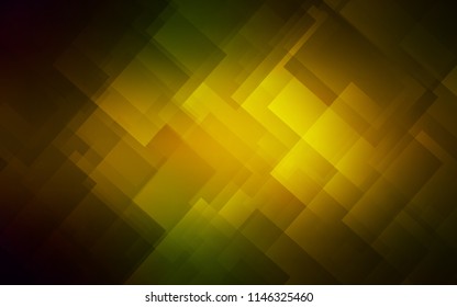 Dark Green, Yellow vector layout with flat lines. Modern geometrical abstract illustration with Lines. Smart design for your business advert.