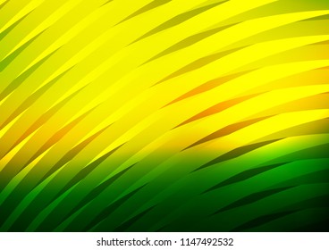 Dark Green, Yellow vector layout with flat lines. Blurred decorative design in simple style with lines. Best design for your ad, poster, banner.