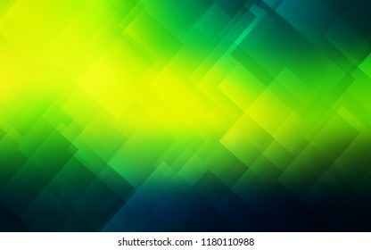Dark Green, Yellow vector layout with flat lines. Blurred decorative design in simple style with lines. Template for your beautiful backgrounds.