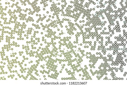 Dark Green, Yellow vector layout with bright stars. Blurred decorative design in simple style with stars. Smart design for your business advert.