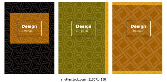 Dark Green, Yellow vector layout for Leaflets. Beautiful colorful sample in abstract style. New design for cover of books.