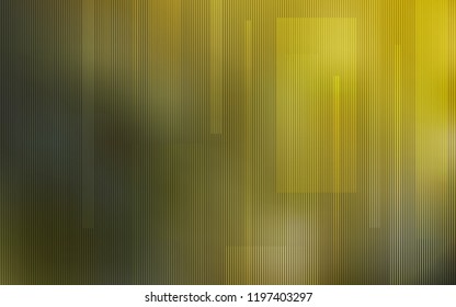 Dark Green, Yellow vector layout with flat lines. Shining colored illustration with sharp stripes. Best design for your ad, poster, banner.
