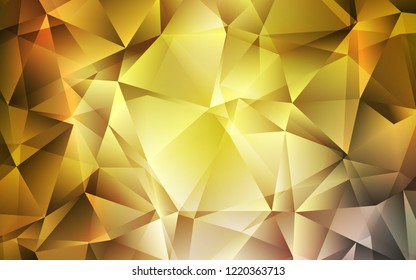 Dark Green, Yellow vector layout with lines, triangles. Illustration with set of colorful triangles. Modern template for your landing page.