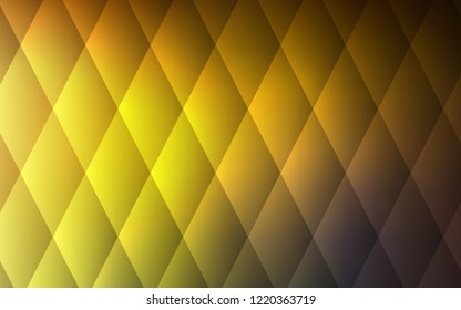 Dark Green, Yellow vector layout with lines, rectangles. Rectangles on abstract background with colorful gradient. The template can be used as a background.
