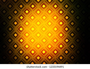 Dark Green, Yellow vector layout with lines, rectangle. Colorful lines, squares on abstract background with gradient. Backdrop for TV commercials.