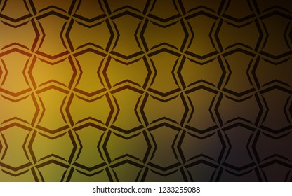 Dark Green, Yellow vector layout with flat lines. Glitter abstract illustration with colored sticks. Best design for your ad, poster, banner.