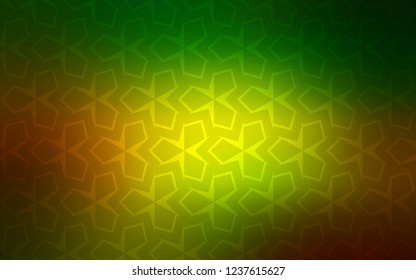 Dark Green, Yellow vector layout with lines, rectangles. Modern abstract illustration with colorful rectangles. Smart design for your business advert.