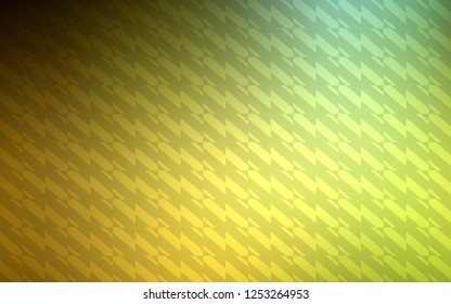 Dark Green, Yellow vector layout with flat lines. Colorful shining illustration with lines on abstract template. Pattern for ad, booklets, leaflets.