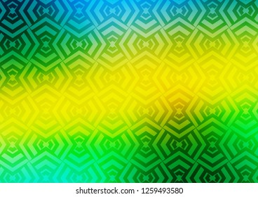 Dark Green, Yellow vector layout with flat lines. Shining colored illustration with narrow lines. Pattern for websites, landing pages.