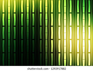 Dark Green, Yellow vector layout with flat lines. Decorative shining illustration with lines on abstract template. Best design for your ad, poster, banner.