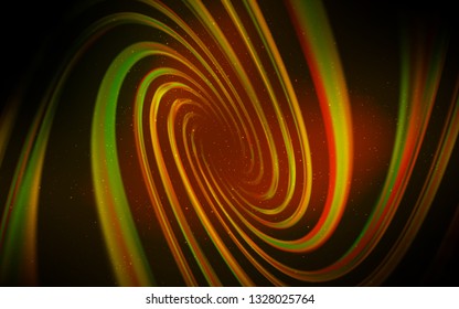 Dark Green, Yellow vector layout with cosmic stars. Shining illustration with sky stars on abstract template. Smart design for your business advert.