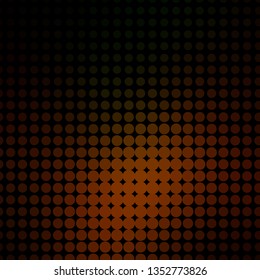 Dark Green, Yellow vector layout with circles. Abstract decorative design in gradient style with bubbles. Design for posters, banners.