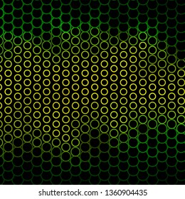 Dark Green, Yellow vector layout with circles. Modern abstract illustration with colorful circle shapes. Design for your commercials.