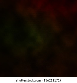 Dark Green, Yellow vector layout with circles. Colorful illustration with gradient dots in nature style. Pattern for wallpapers, curtains.