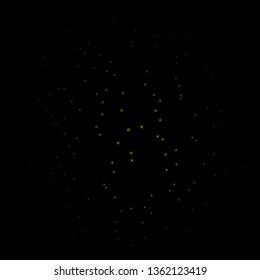 Dark Green, Yellow vector layout with bright stars. Colorful illustration in abstract style with gradient stars. Best design for your ad, poster, banner.