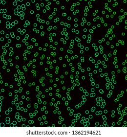 Dark Green, Yellow vector layout with circles. Illustration with set of shining colorful abstract spheres. Design for your commercials.