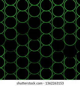 Dark Green, Yellow vector layout with circles. Illustration with set of shining colorful abstract spheres. Design for your commercials.