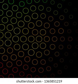 Dark Green, Yellow vector layout with circles. Modern abstract illustration with colorful circle shapes. Pattern for booklets, leaflets.