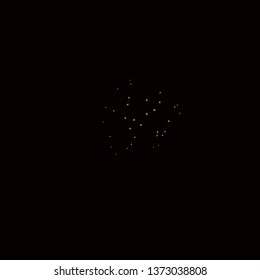 Dark Green, Yellow vector layout with circles. Illustration with set of shining colorful abstract spheres. Design for your commercials.