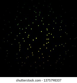 Dark Green, Yellow vector layout with bright stars. Shining colorful illustration with small and big stars. Pattern for wrapping gifts.